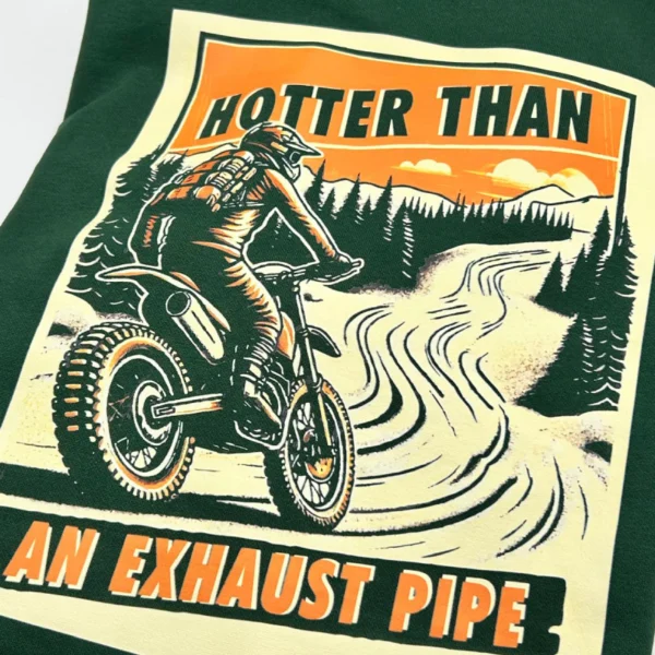 Sudadera sin capucha "Hotter than an Exhaust Pipe" - Imagen 2
